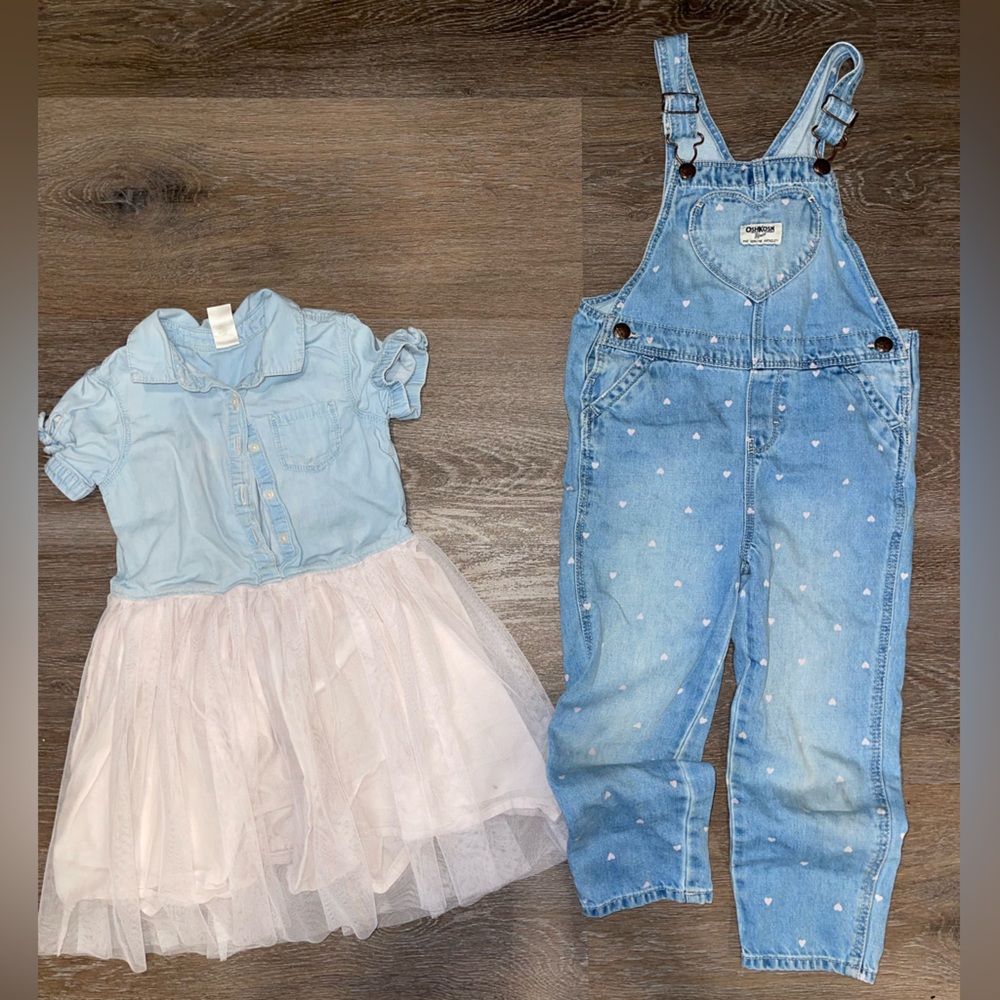 Oshkosh dress and overalls